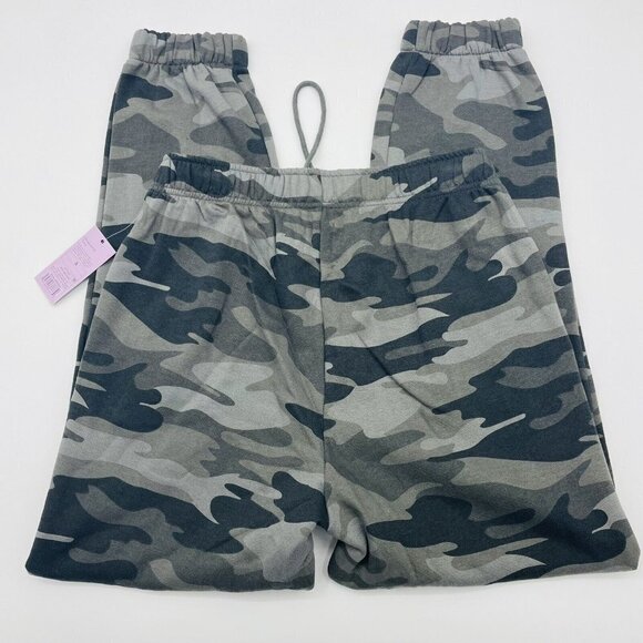 Wild Fable Womens Small High-Rise Fleece Sweatpants Pull On Green Camo $22 154 - Picture 4 of 7